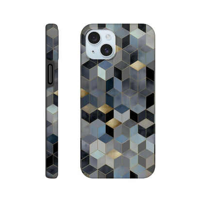 MYSTBIT ART | Geometric Glow iPhone Case-MYSTBIT ART