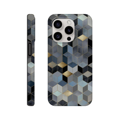 MYSTBIT ART | Geometric Glow iPhone Case-MYSTBIT ART