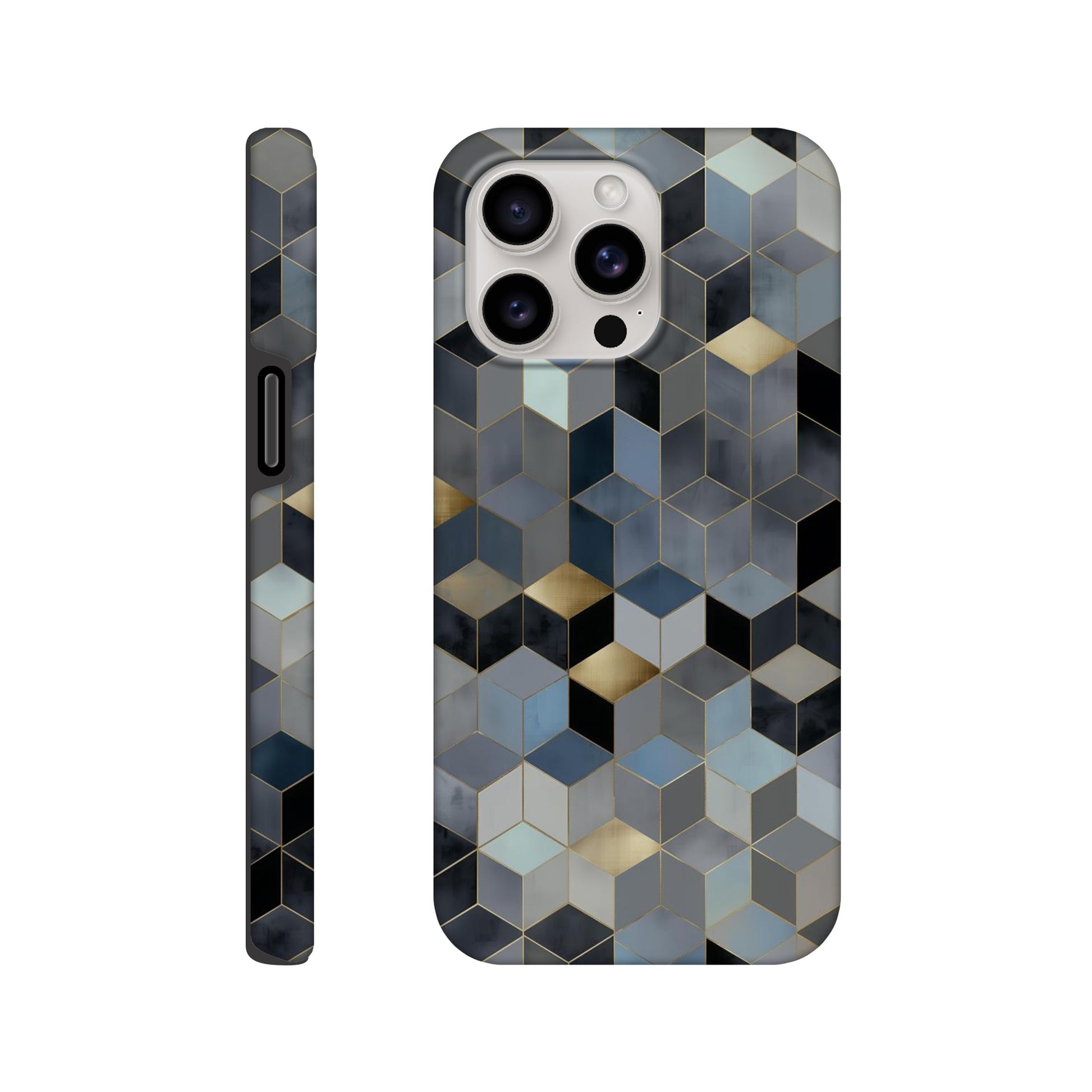 MYSTBIT ART | Geometric Glow iPhone Case-MYSTBIT ART