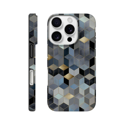 MYSTBIT ART | Geometric Glow iPhone Case-MYSTBIT ART