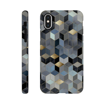 MYSTBIT ART | Geometric Glow iPhone Case-MYSTBIT ART