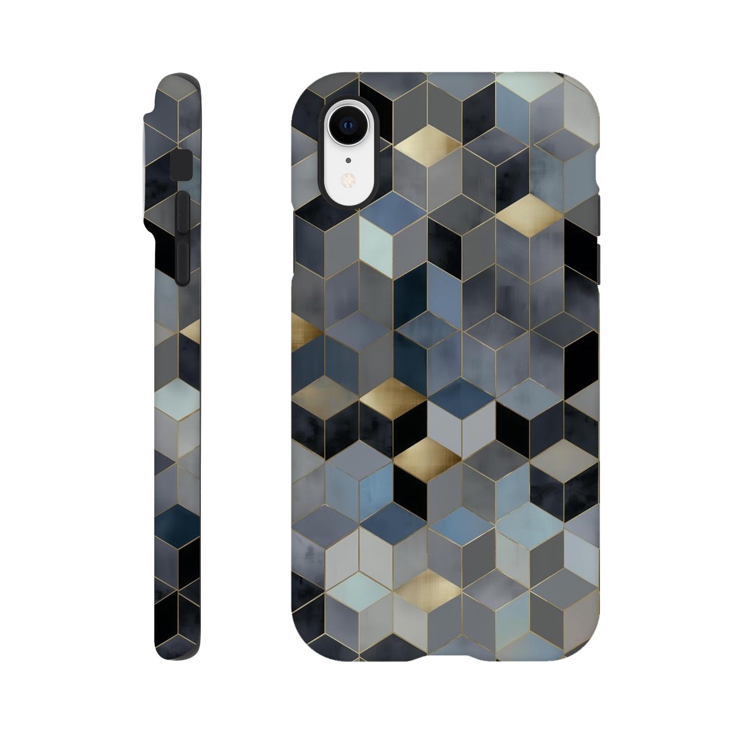 MYSTBIT ART | Geometric Glow iPhone Case-MYSTBIT ART