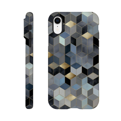 MYSTBIT ART | Geometric Glow iPhone Case-MYSTBIT ART