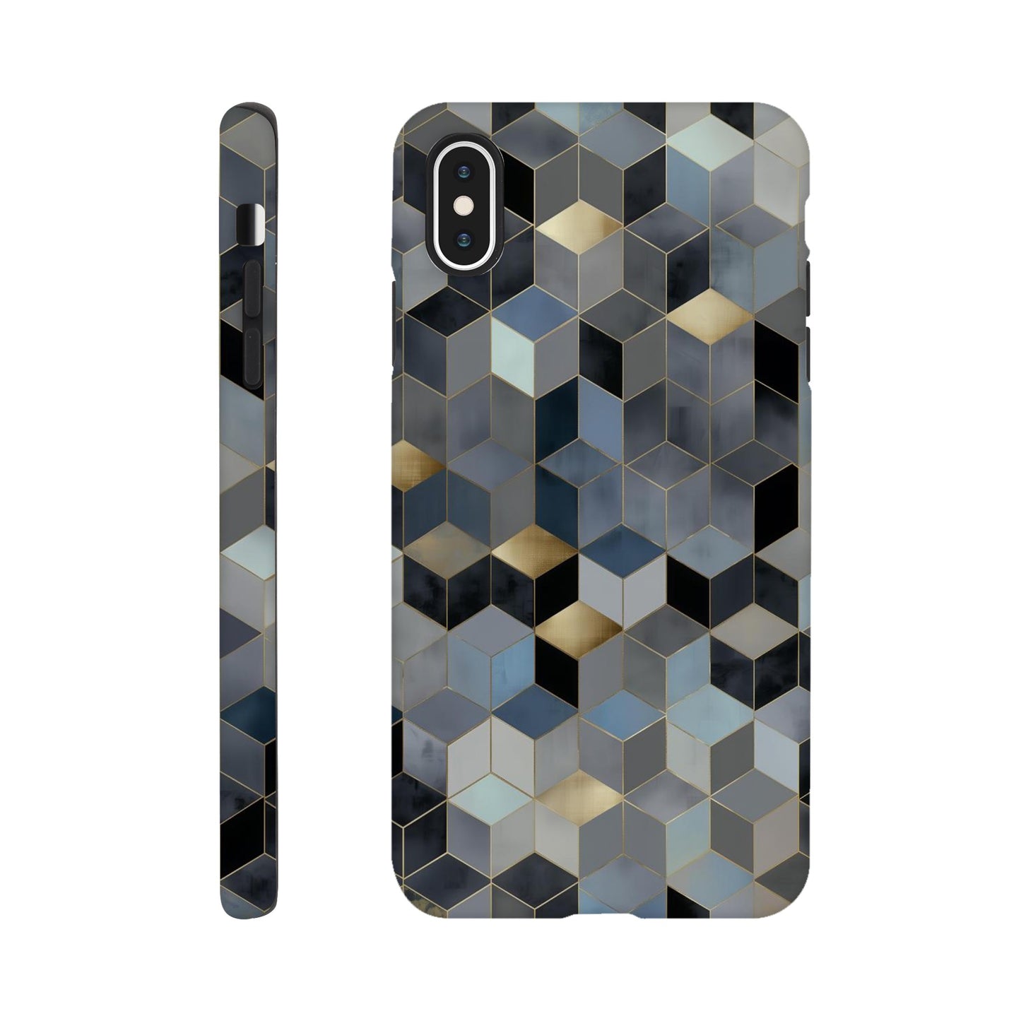 MYSTBIT ART | Geometric Glow iPhone Case-MYSTBIT ART
