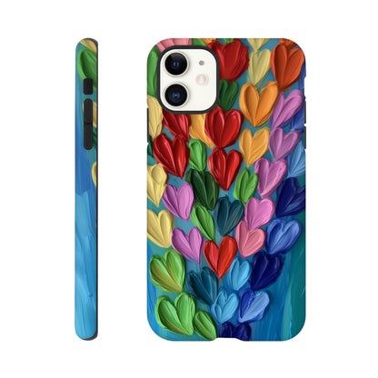 MYSTBIT ART | Hearts in Bloom iPhone Case-MYSTBIT ART