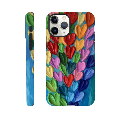 MYSTBIT ART | Hearts in Bloom iPhone Case-MYSTBIT ART
