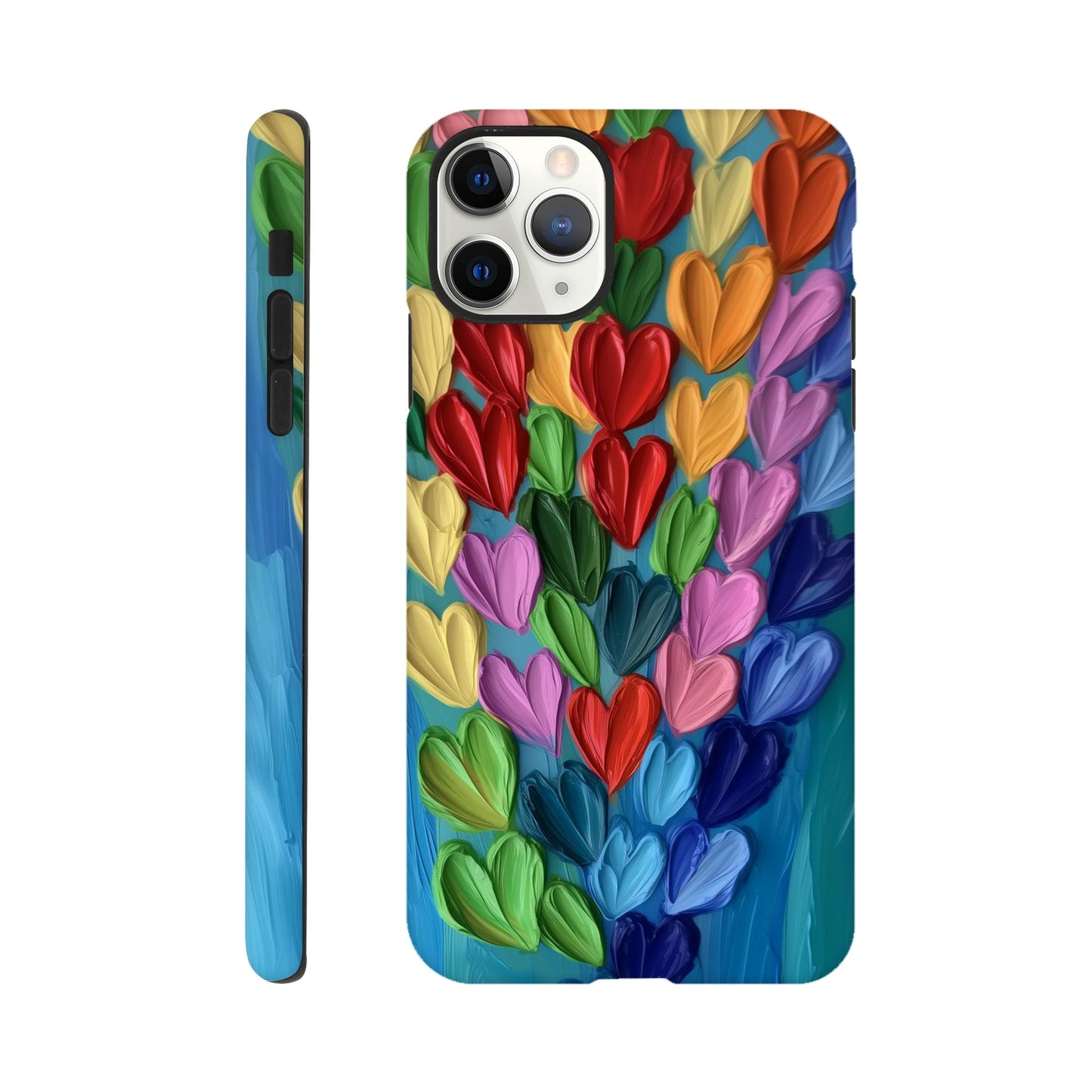 MYSTBIT ART | Hearts in Bloom iPhone Case-MYSTBIT ART