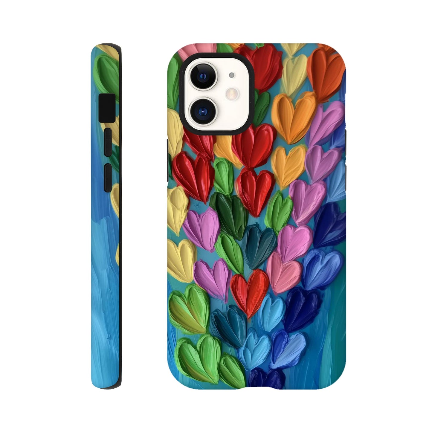 MYSTBIT ART | Hearts in Bloom iPhone Case-MYSTBIT ART