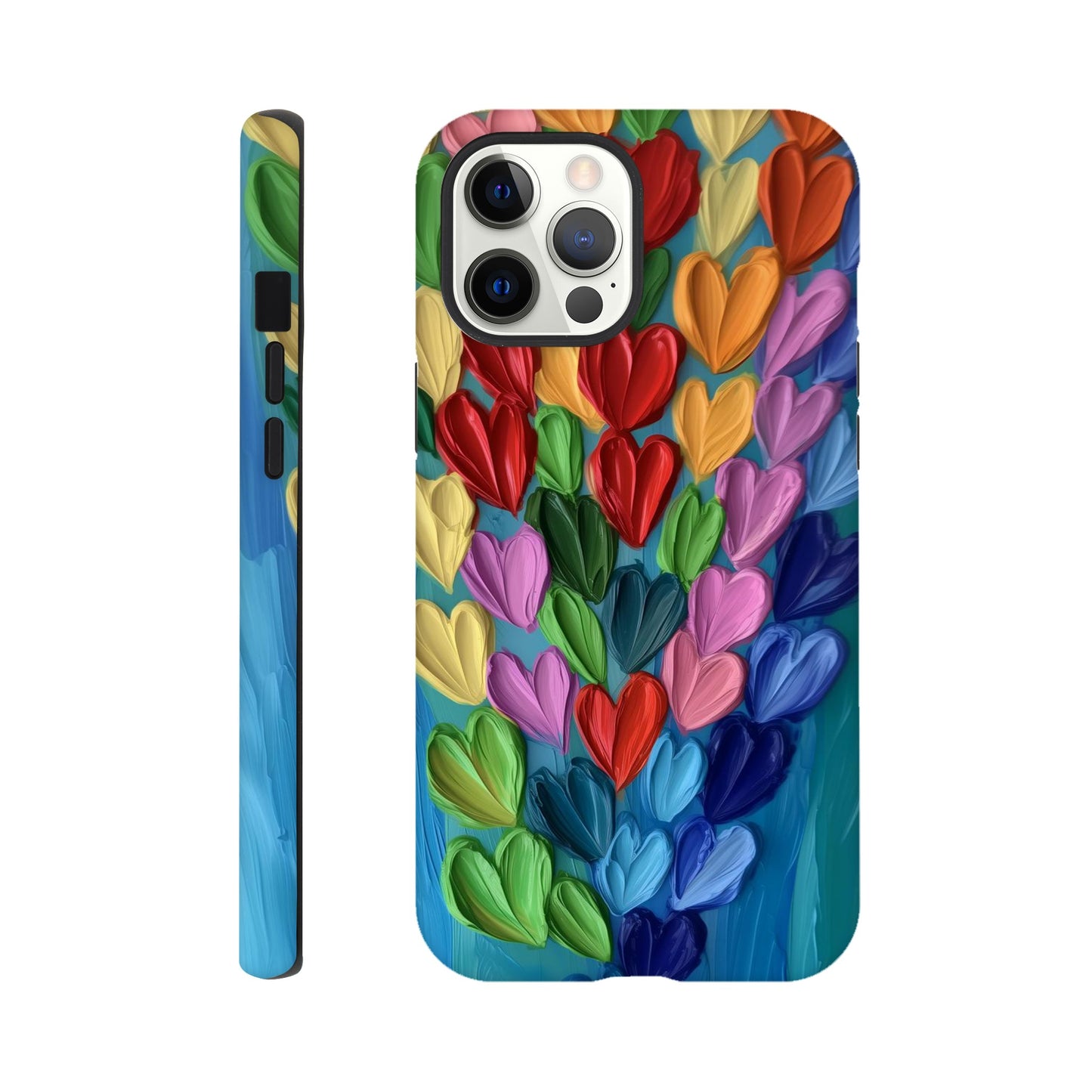 MYSTBIT ART | Hearts in Bloom iPhone Case-MYSTBIT ART