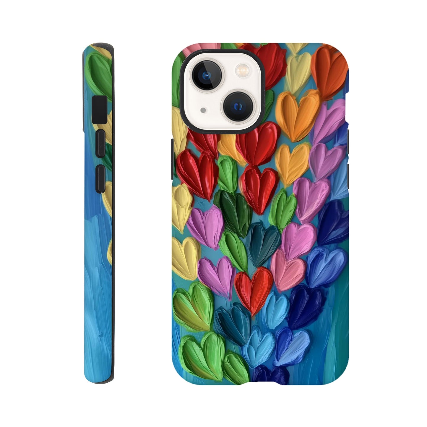 MYSTBIT ART | Hearts in Bloom iPhone Case-MYSTBIT ART