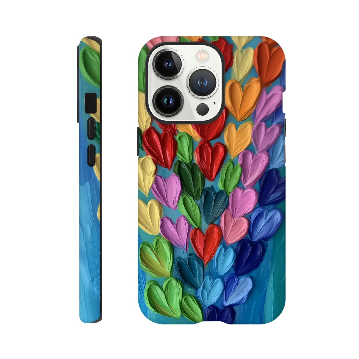 MYSTBIT ART | Hearts in Bloom iPhone Case-MYSTBIT ART
