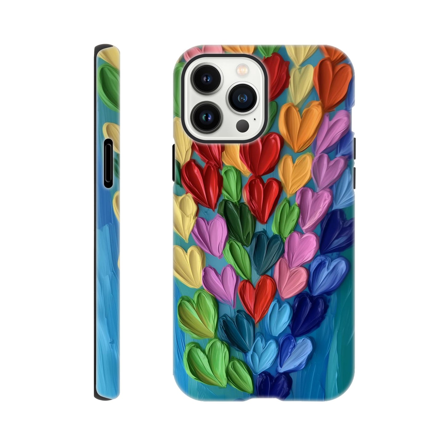 MYSTBIT ART | Hearts in Bloom iPhone Case-MYSTBIT ART