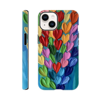 MYSTBIT ART | Hearts in Bloom iPhone Case-MYSTBIT ART