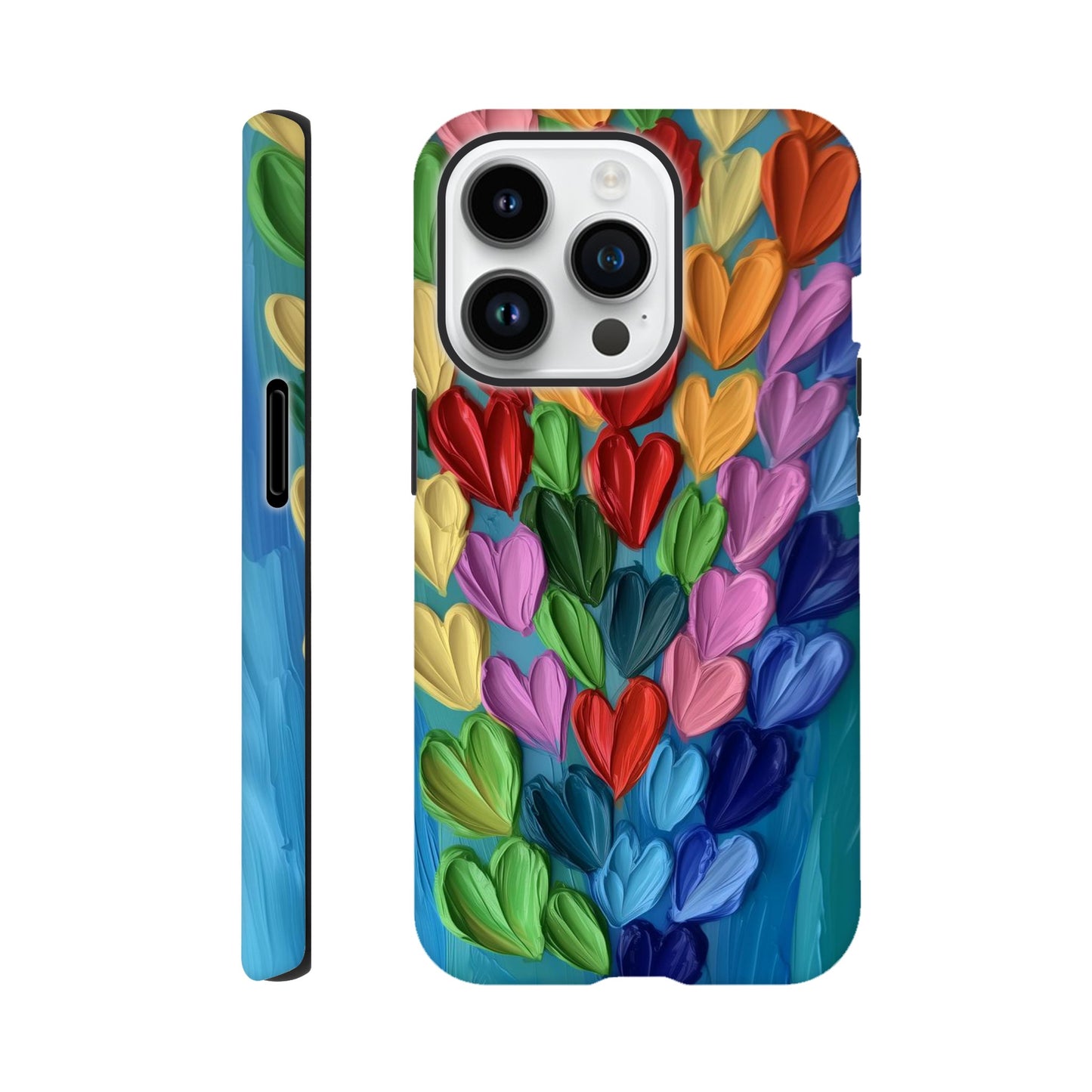 MYSTBIT ART | Hearts in Bloom iPhone Case-MYSTBIT ART