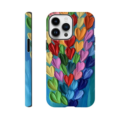 MYSTBIT ART | Hearts in Bloom iPhone Case-MYSTBIT ART