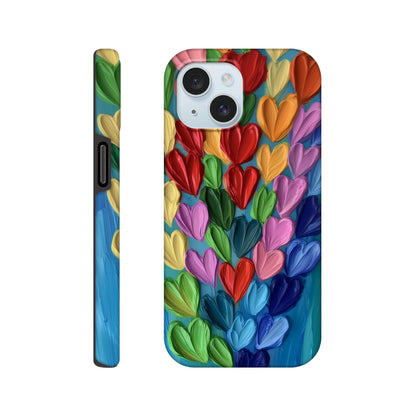 MYSTBIT ART | Hearts in Bloom iPhone Case-MYSTBIT ART