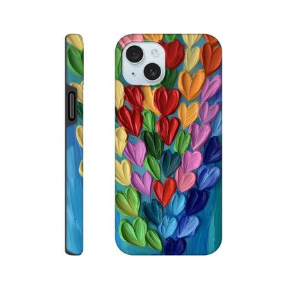 MYSTBIT ART | Hearts in Bloom iPhone Case-MYSTBIT ART