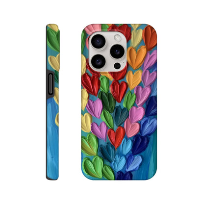 MYSTBIT ART | Hearts in Bloom iPhone Case-MYSTBIT ART