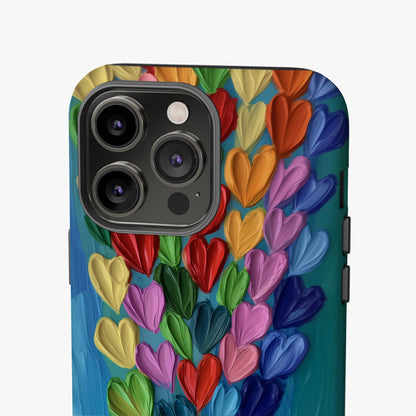 MYSTBIT ART | Hearts in Bloom iPhone Case-MYSTBIT ART