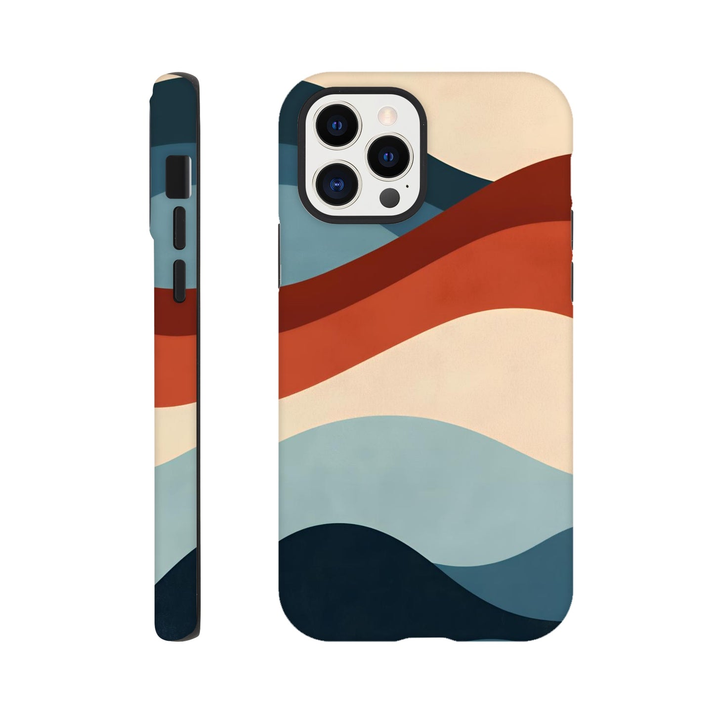 MYSTBIT ART | Retro Waves iPhone Case-MYSTBIT ART
