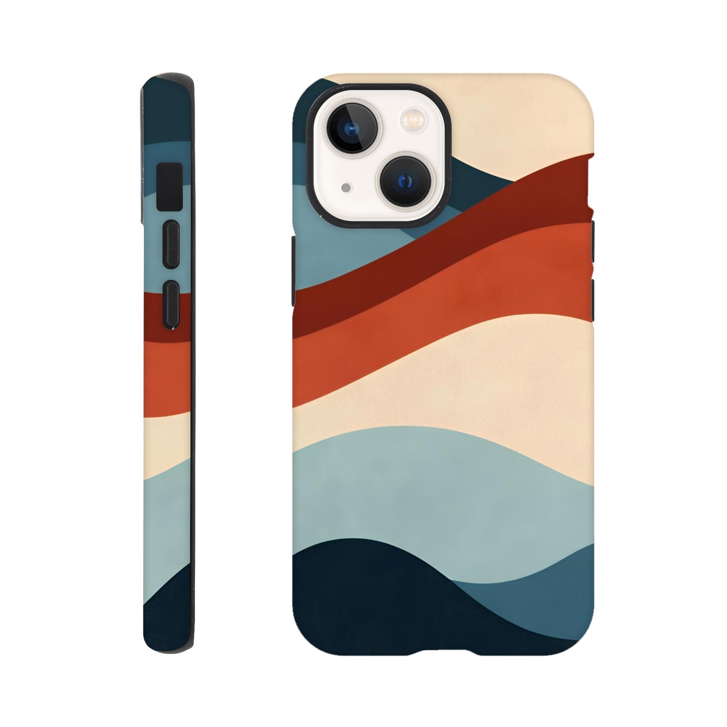 MYSTBIT ART | Retro Waves iPhone Case-MYSTBIT ART