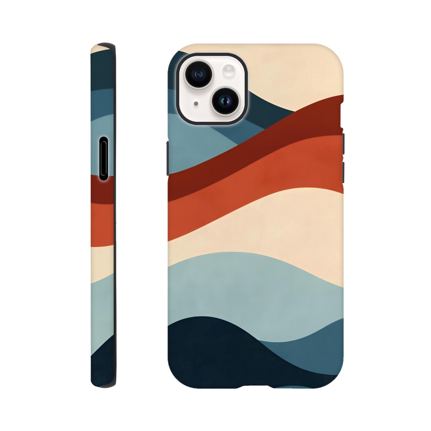 MYSTBIT ART | Retro Waves iPhone Case-MYSTBIT ART