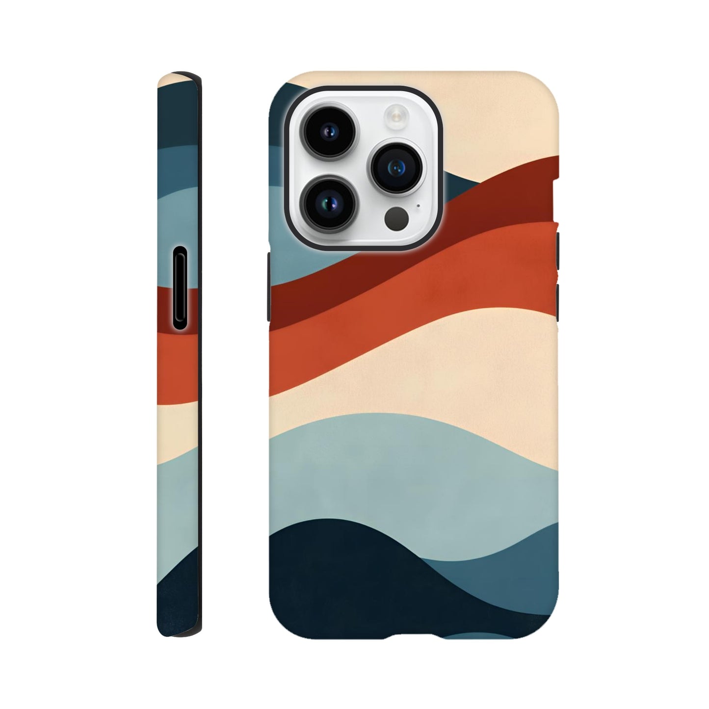MYSTBIT ART | Retro Waves iPhone Case-MYSTBIT ART