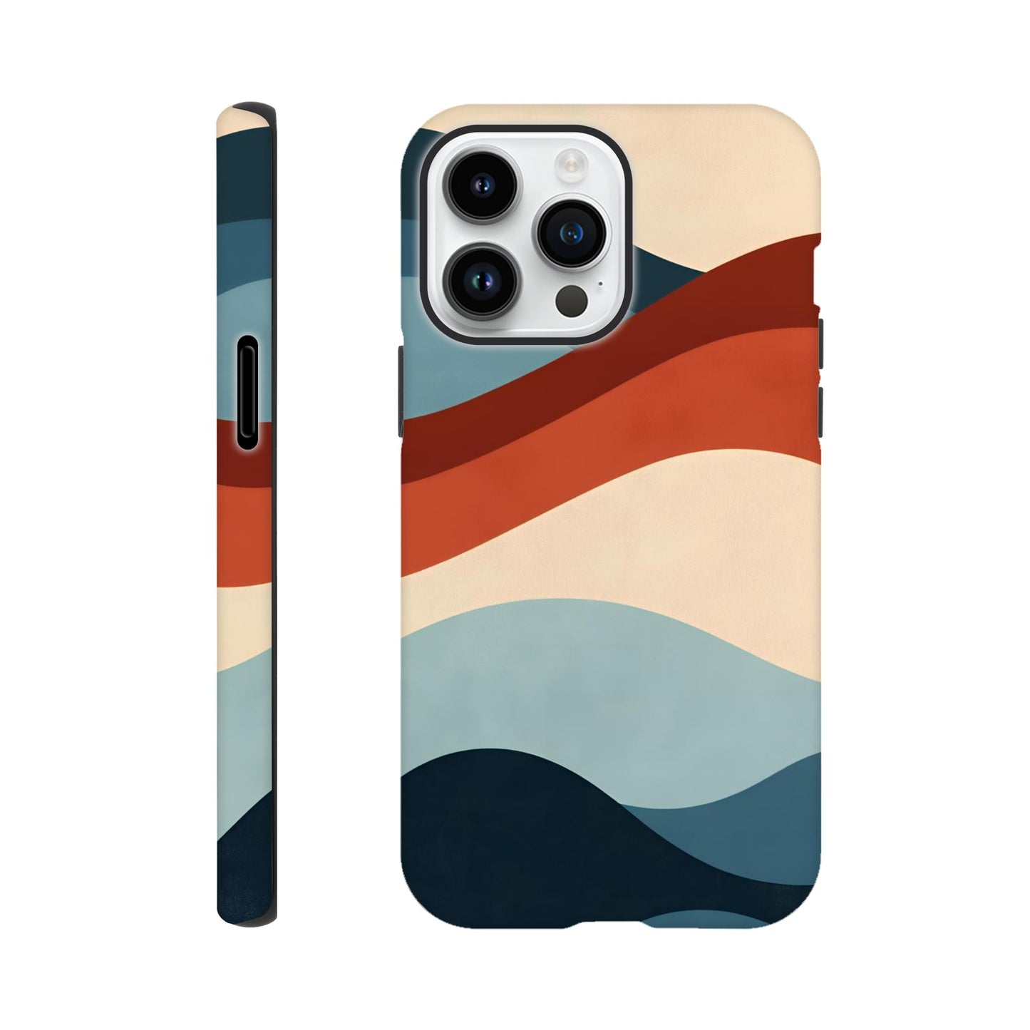MYSTBIT ART | Retro Waves iPhone Case-MYSTBIT ART