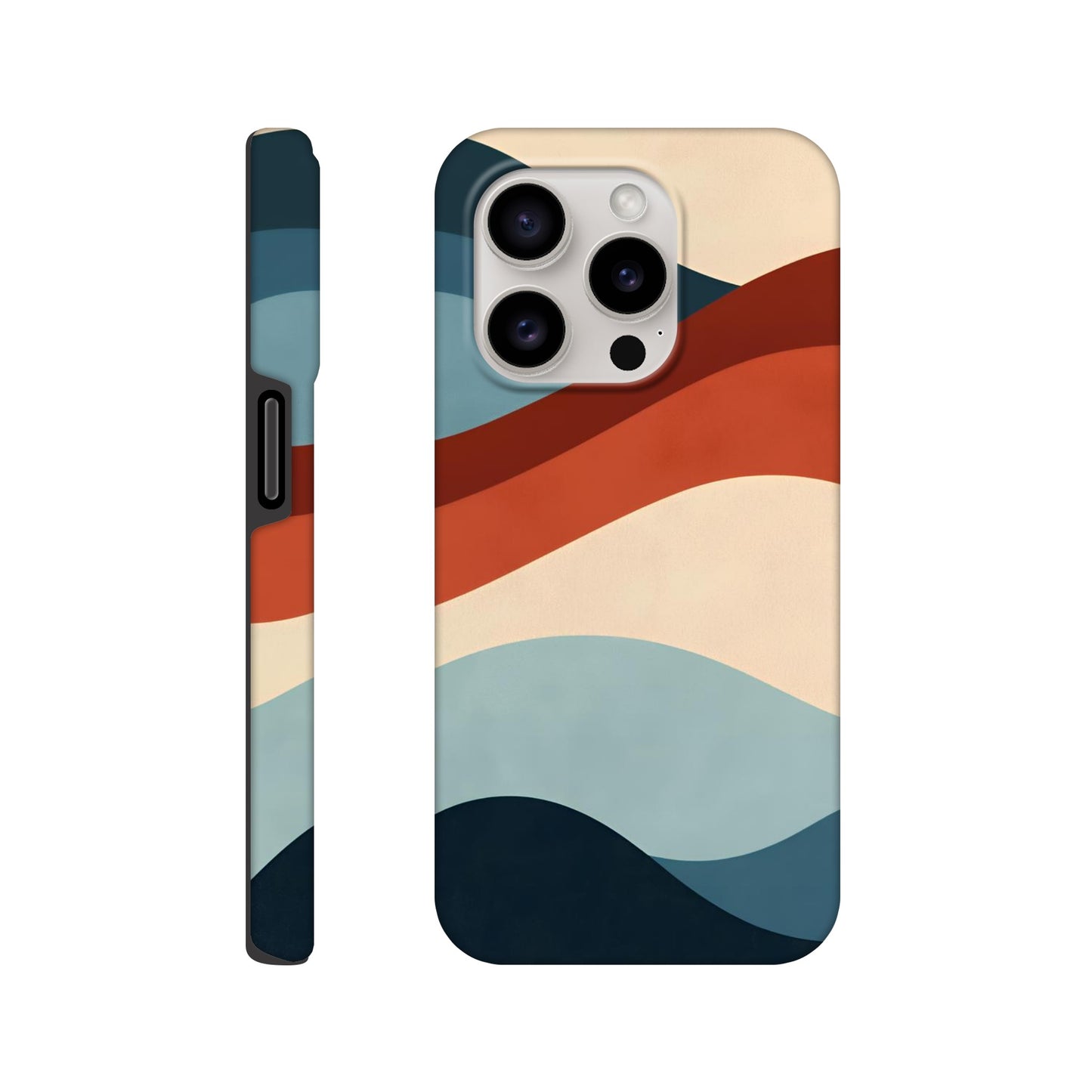 MYSTBIT ART | Retro Waves iPhone Case-MYSTBIT ART