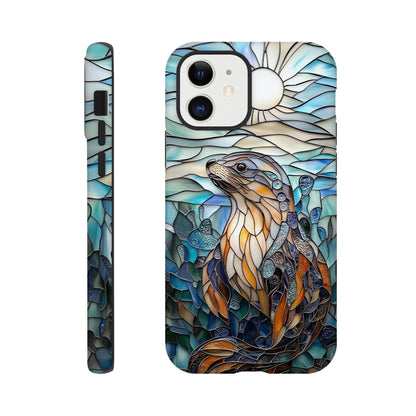 MYSTBIT ART | Seal Glass Mosaic iPhone Case-MYSTBIT ART