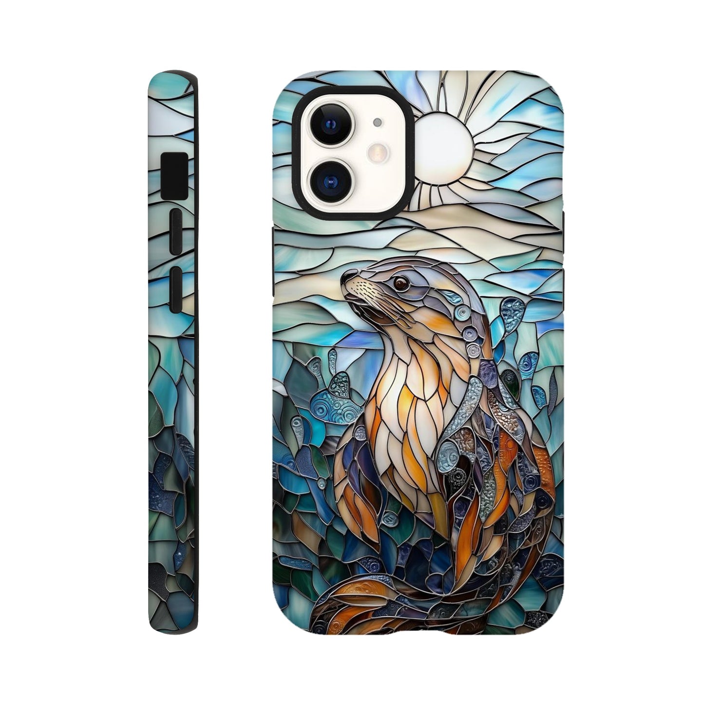 MYSTBIT ART | Seal Glass Mosaic iPhone Case-MYSTBIT ART