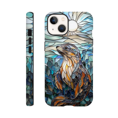 MYSTBIT ART | Seal Glass Mosaic iPhone Case-MYSTBIT ART