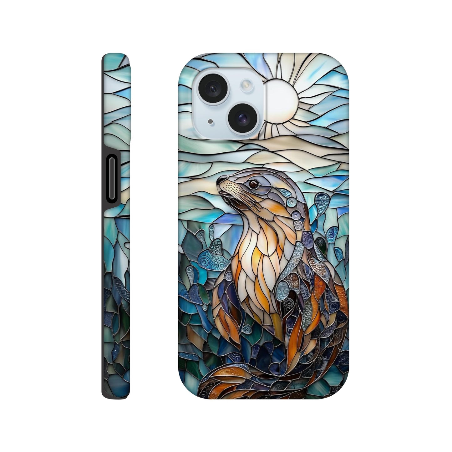 MYSTBIT ART | Seal Glass Mosaic iPhone Case-MYSTBIT ART