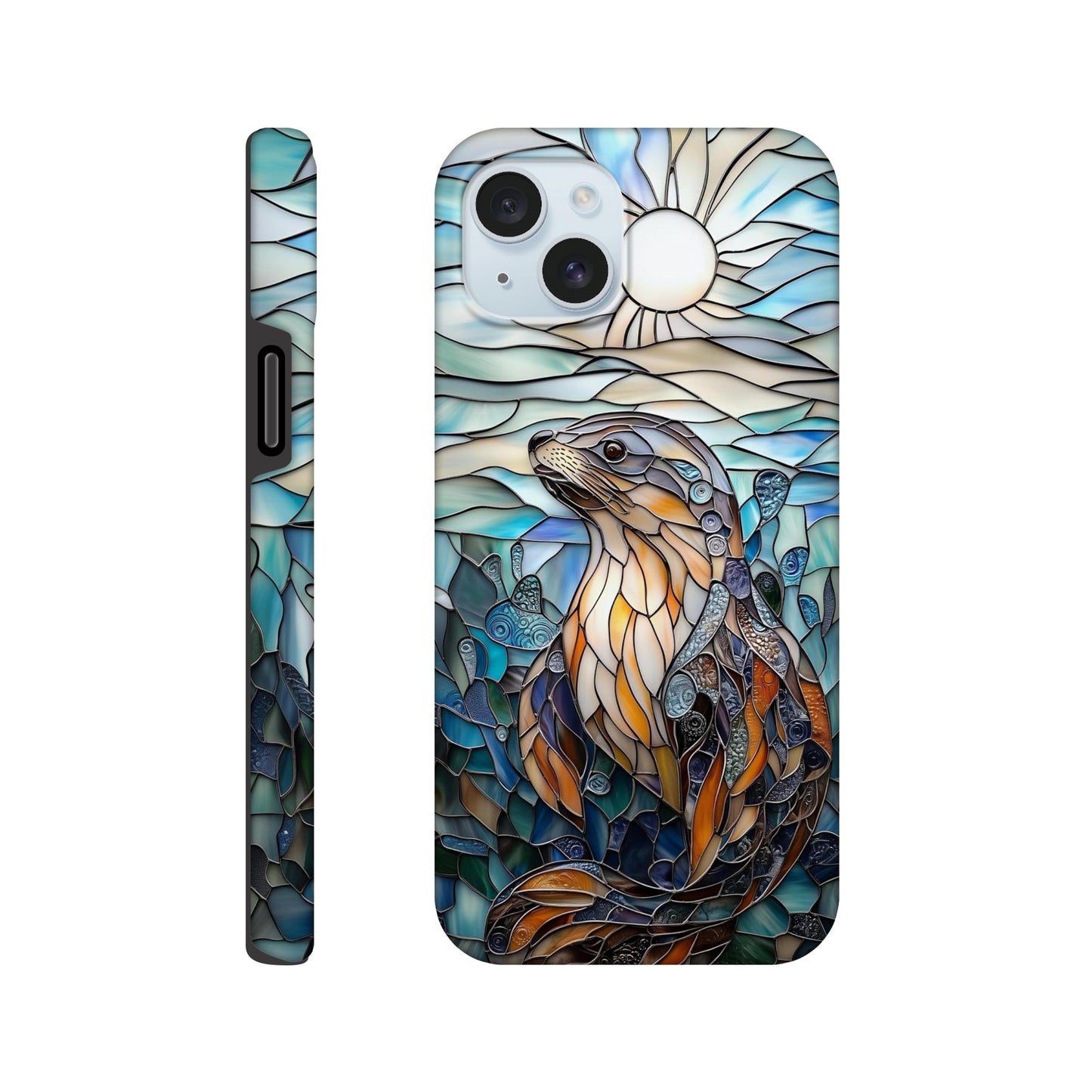 MYSTBIT ART | Seal Glass Mosaic iPhone Case-MYSTBIT ART