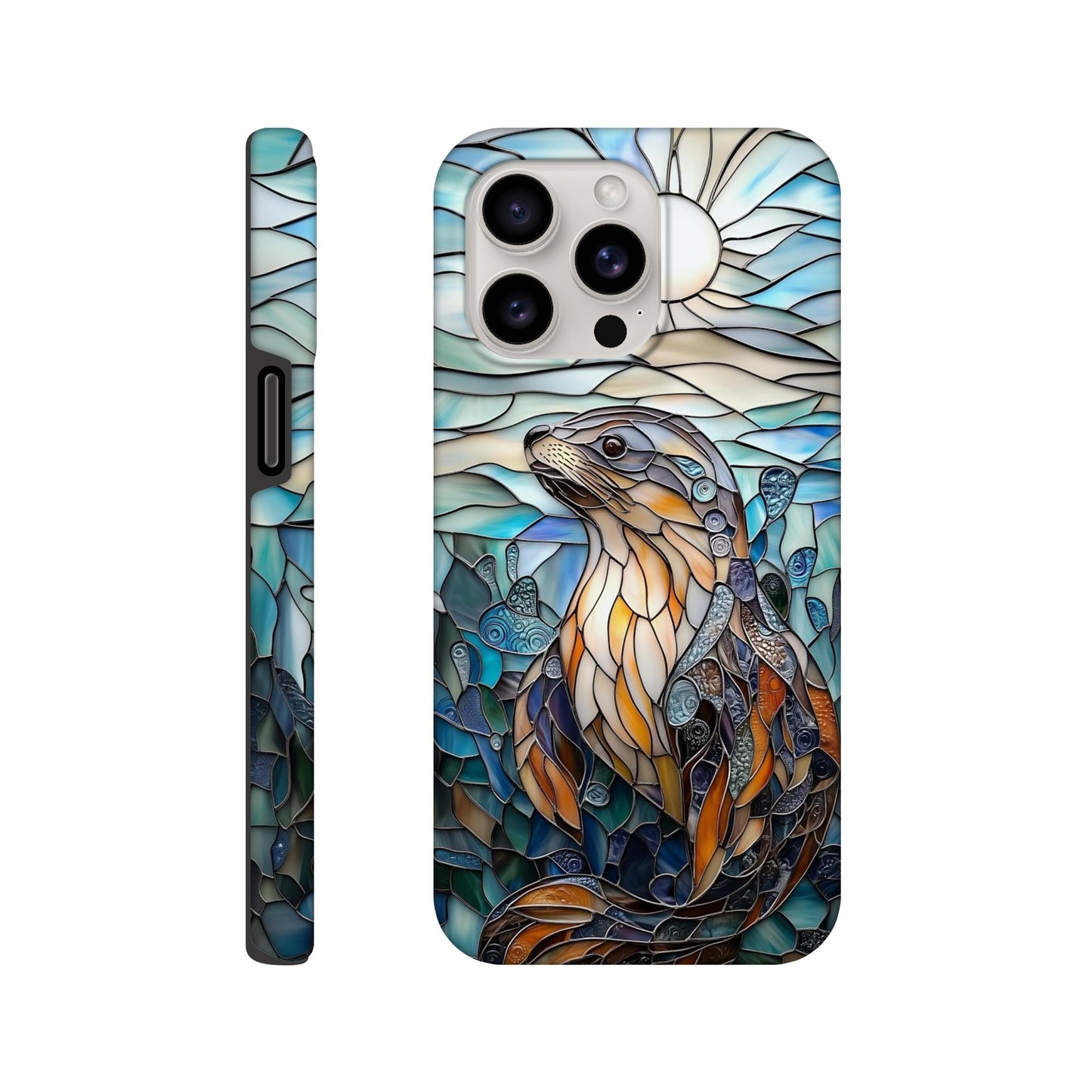 MYSTBIT ART | Seal Glass Mosaic iPhone Case-MYSTBIT ART