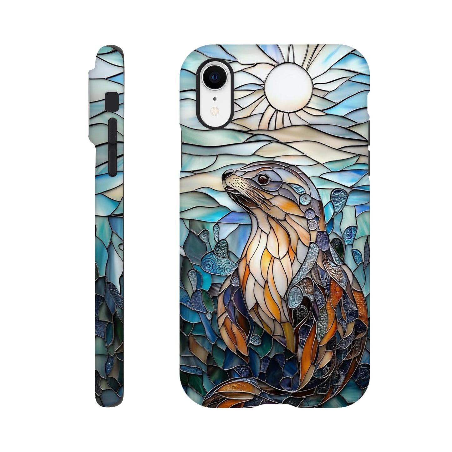 MYSTBIT ART | Seal Glass Mosaic iPhone Case-MYSTBIT ART