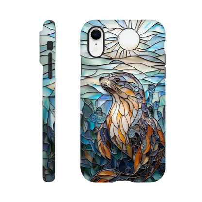MYSTBIT ART | Seal Glass Mosaic iPhone Case-MYSTBIT ART