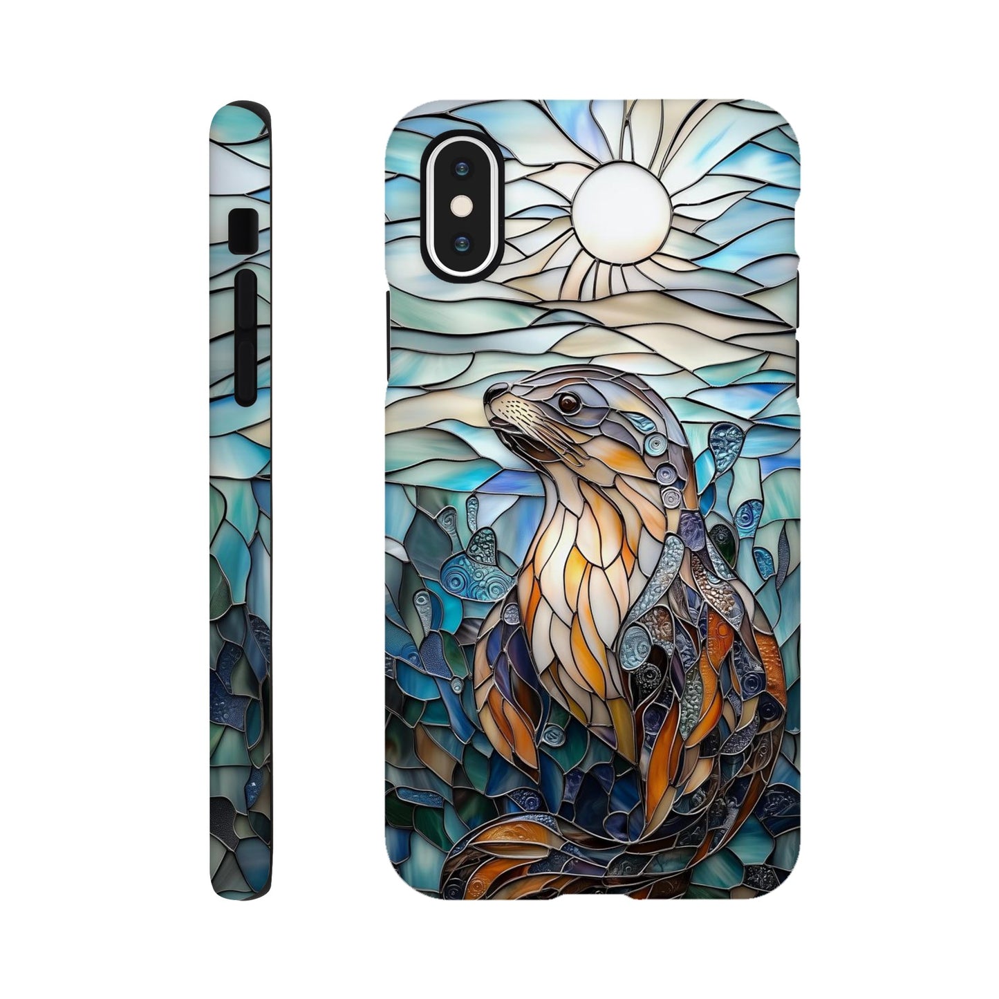 MYSTBIT ART | Seal Glass Mosaic iPhone Case-MYSTBIT ART