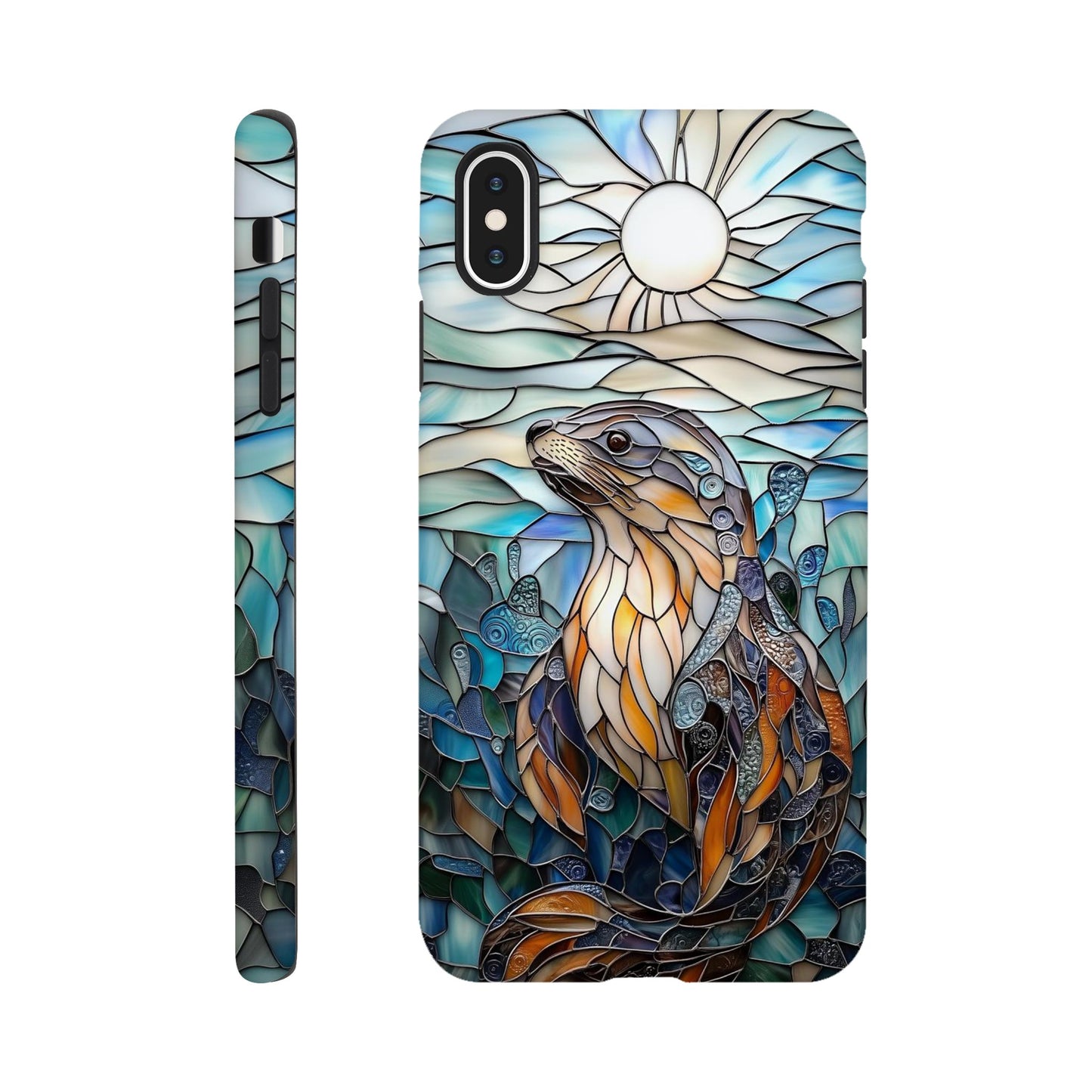 MYSTBIT ART | Seal Glass Mosaic iPhone Case-MYSTBIT ART