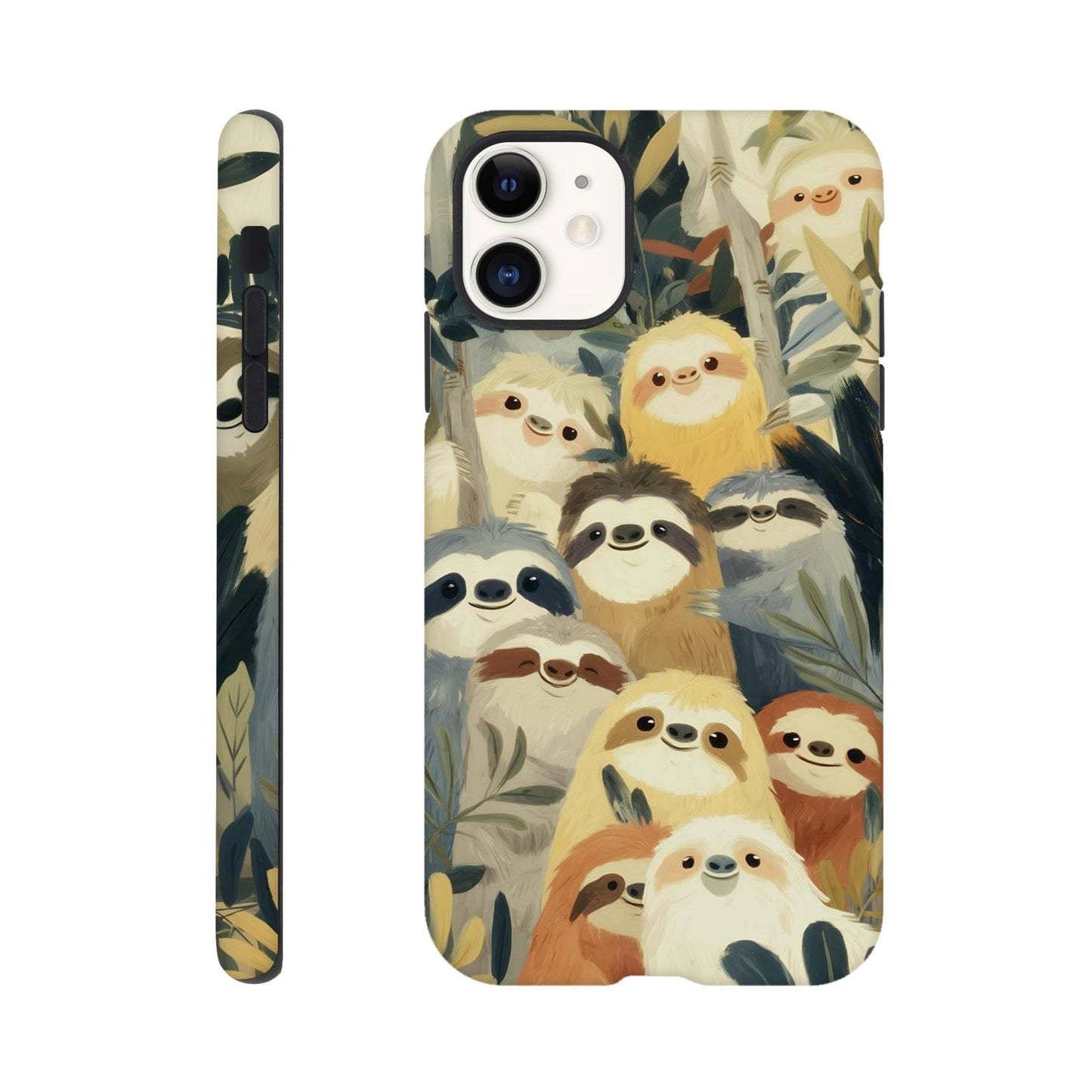 MYSTBIT ART | Slow Jungle Smiles iPhone Case-MYSTBIT ART