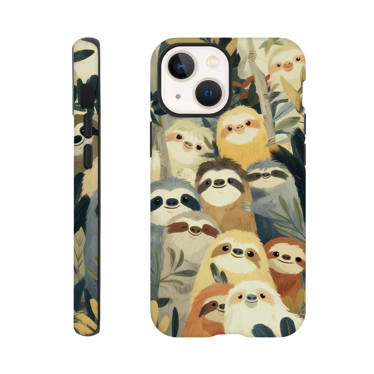 MYSTBIT ART | Slow Jungle Smiles iPhone Case-MYSTBIT ART