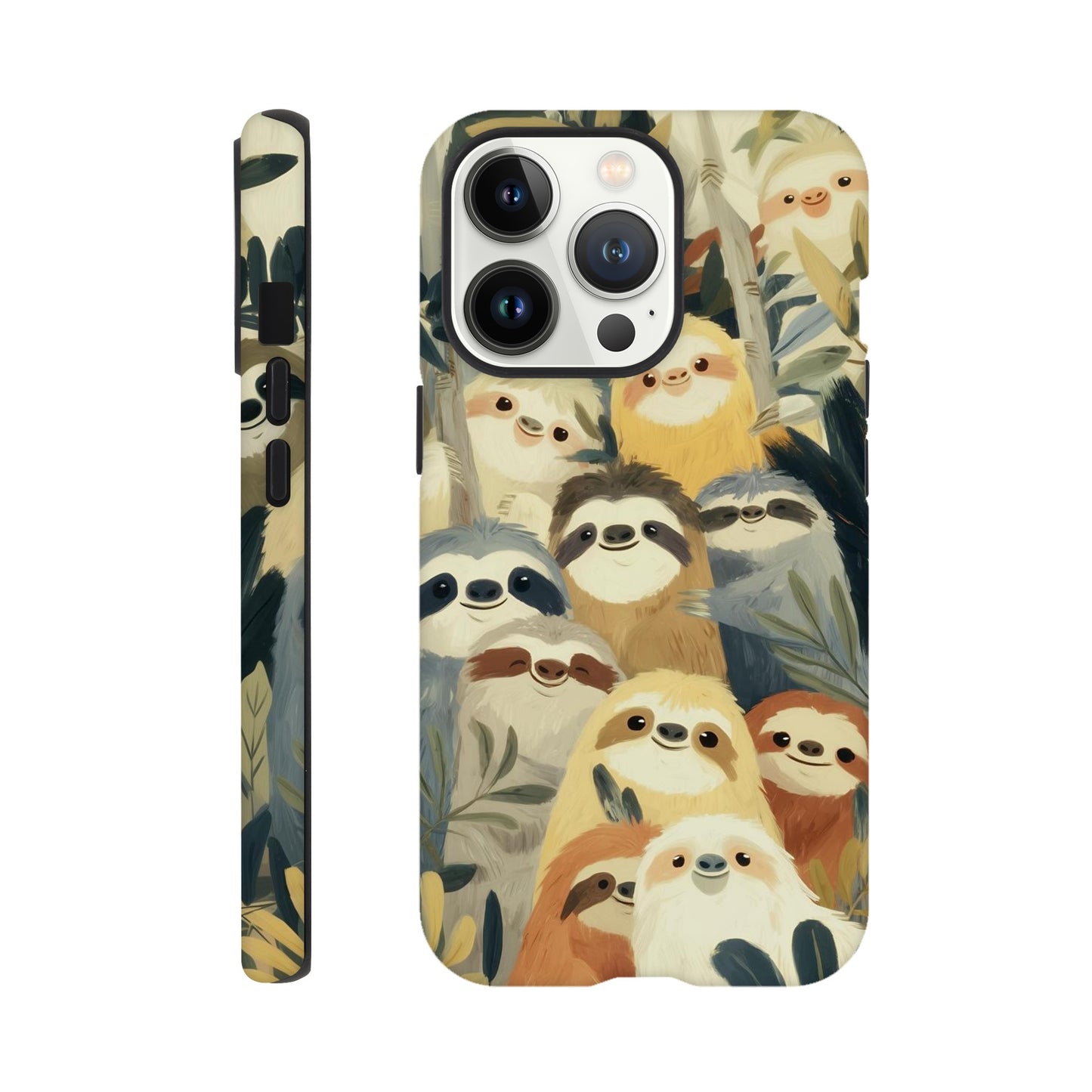 MYSTBIT ART | Slow Jungle Smiles iPhone Case-MYSTBIT ART