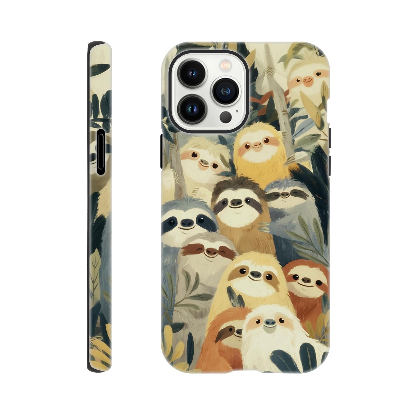 MYSTBIT ART | Slow Jungle Smiles iPhone Case-MYSTBIT ART