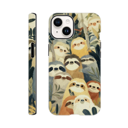 MYSTBIT ART | Slow Jungle Smiles iPhone Case-MYSTBIT ART