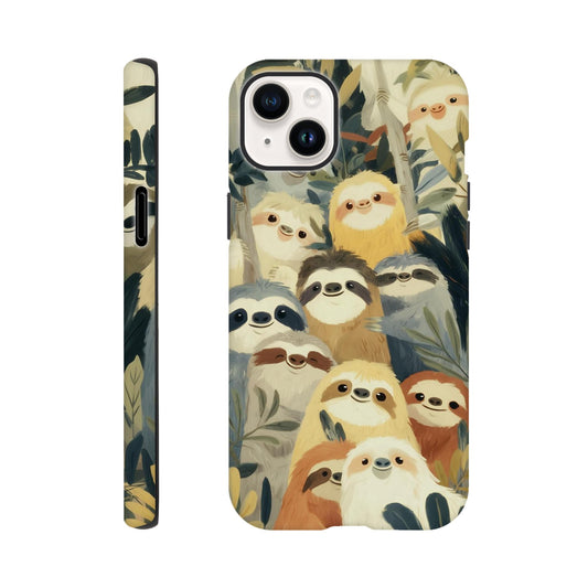 MYSTBIT ART | Slow Jungle Smiles iPhone Case-MYSTBIT ART