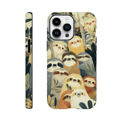 MYSTBIT ART | Slow Jungle Smiles iPhone Case-MYSTBIT ART