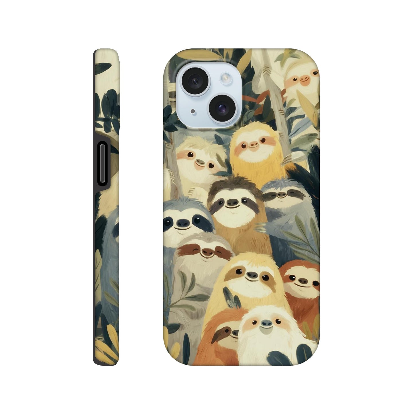 MYSTBIT ART | Slow Jungle Smiles iPhone Case-MYSTBIT ART