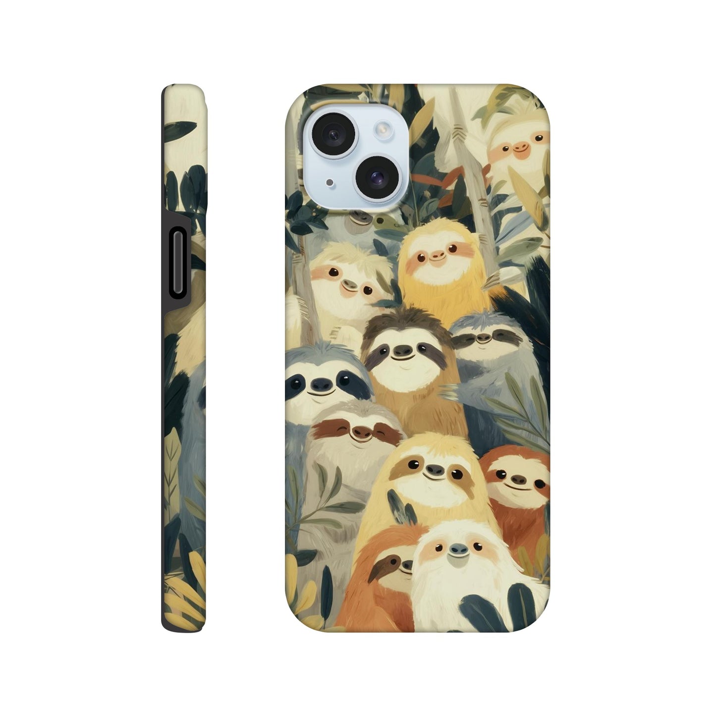 MYSTBIT ART | Slow Jungle Smiles iPhone Case-MYSTBIT ART