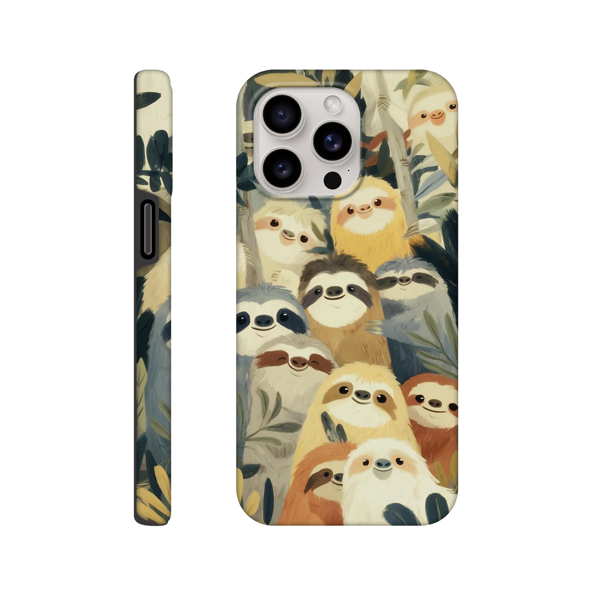 MYSTBIT ART | Slow Jungle Smiles iPhone Case-MYSTBIT ART