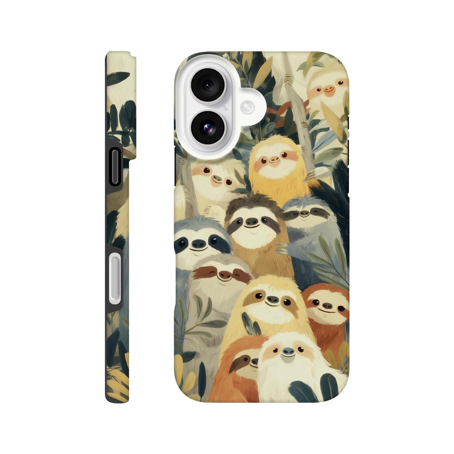 MYSTBIT ART | Slow Jungle Smiles iPhone Case-MYSTBIT ART